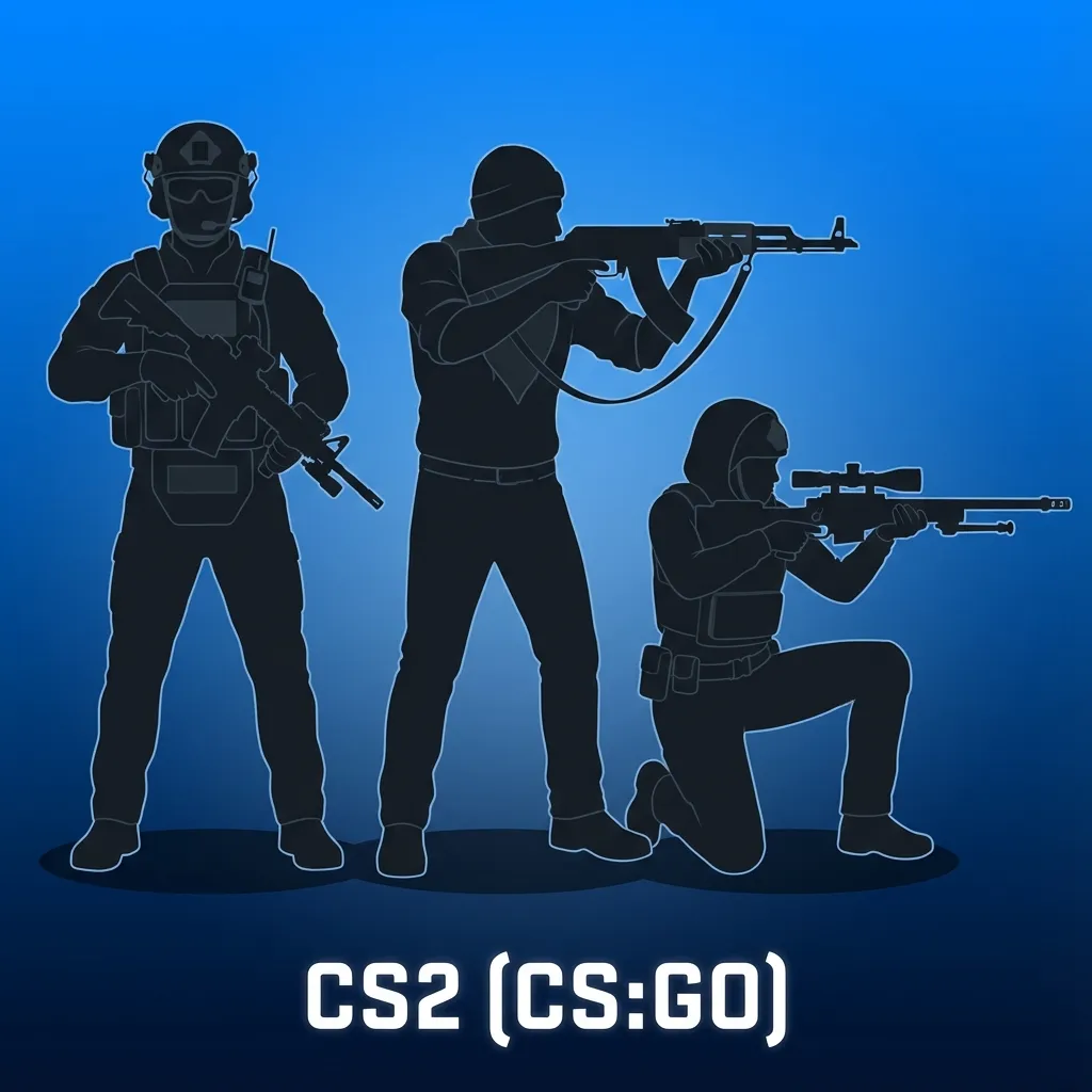 Pantalla de juego de Counter-Strike 2 con HUD, jugadores en acción y logotipos de torneos de e-sports y casas de apuestas