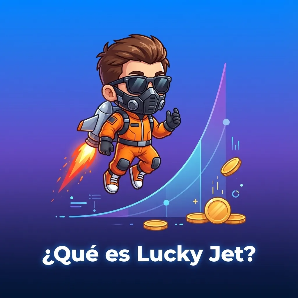 Personaje con mochila a chorro sube en el aire mientras aumenta el multiplicador en el juego crash Lucky Jet