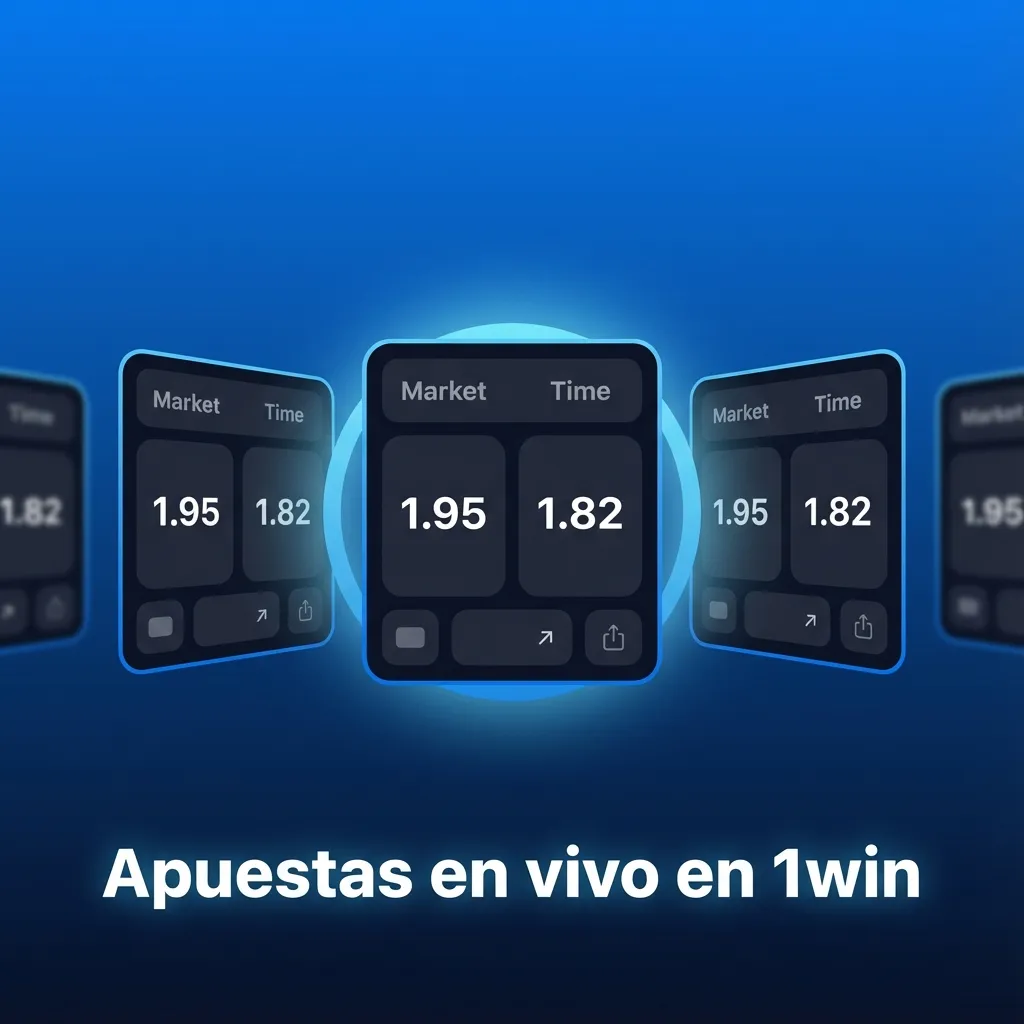 Interfaz de 1win con sección de apuestas en vivo mostrando cuotas dinámicas de fútbol, tenis y otros deportes