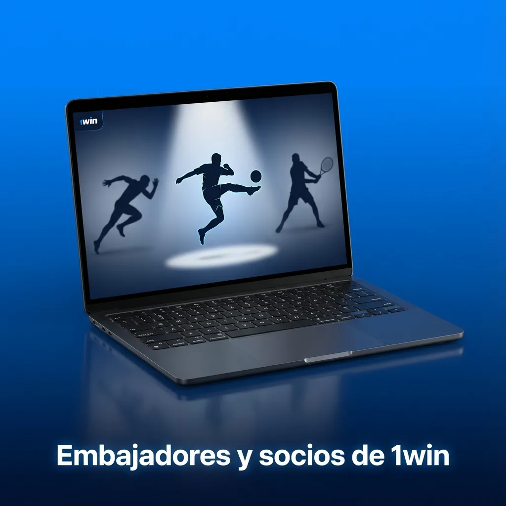 Gráfico sobre embajadores y socios de 1win en Perú, destacando enfoque digital y promociones en lugar de figuras públicas