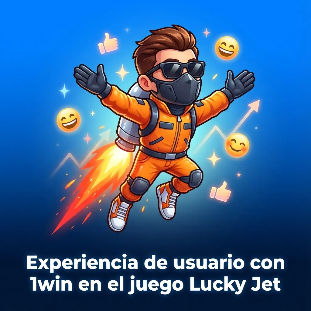 Interfaz de Lucky Jet en 1win con multiplicador central, avión en vuelo y botones de apostar y retirar claramente visibles