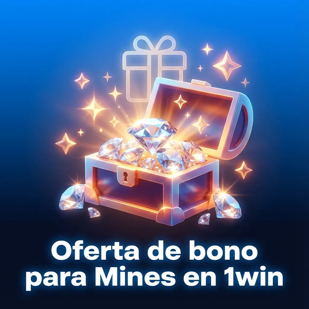 Banner de casino 1win en español que anuncia bono de bienvenida hasta 500% para jugar Mines online