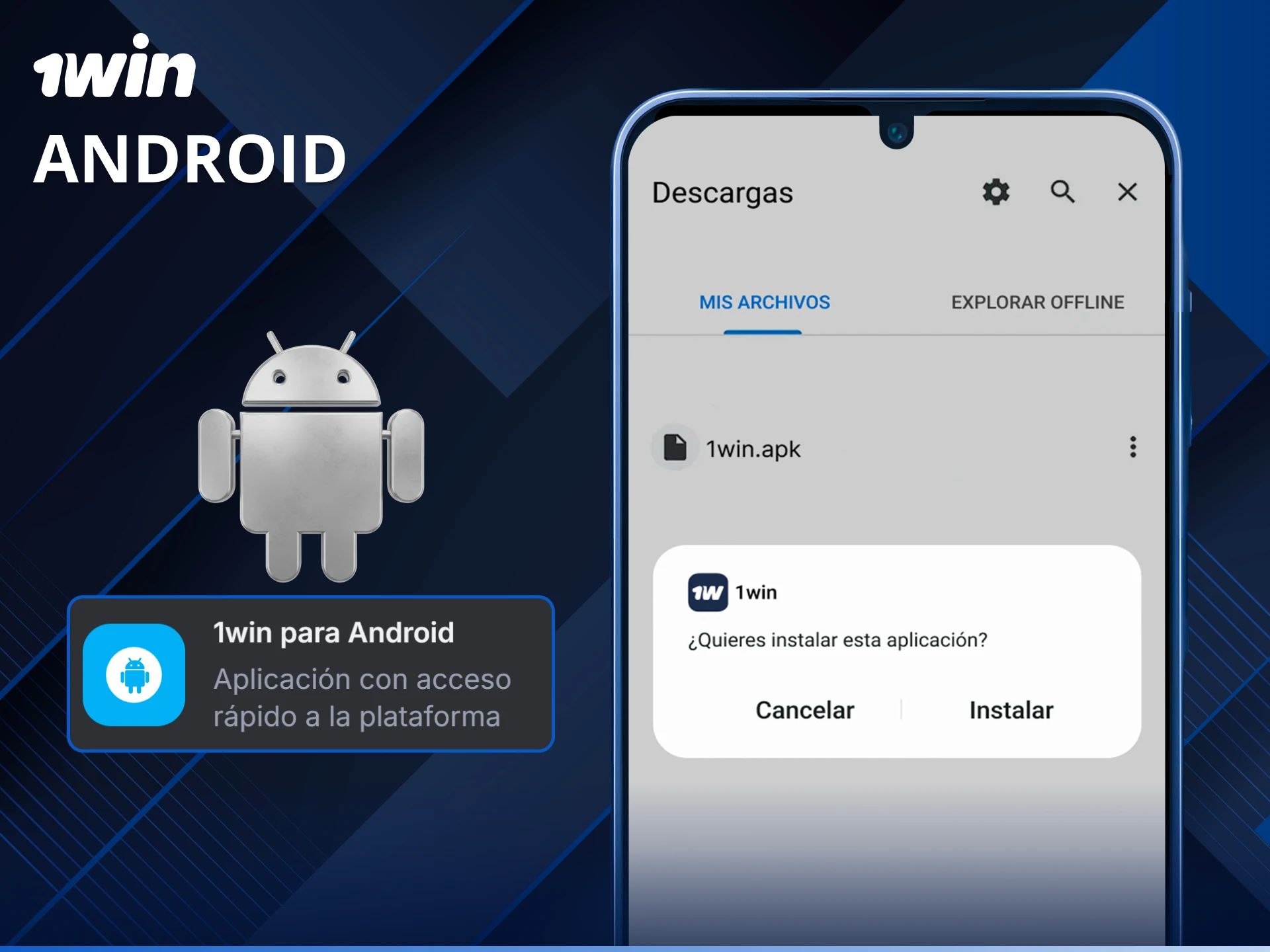 Descarga la App 1win para Android y disfruta de la mejor experiencia móvil.