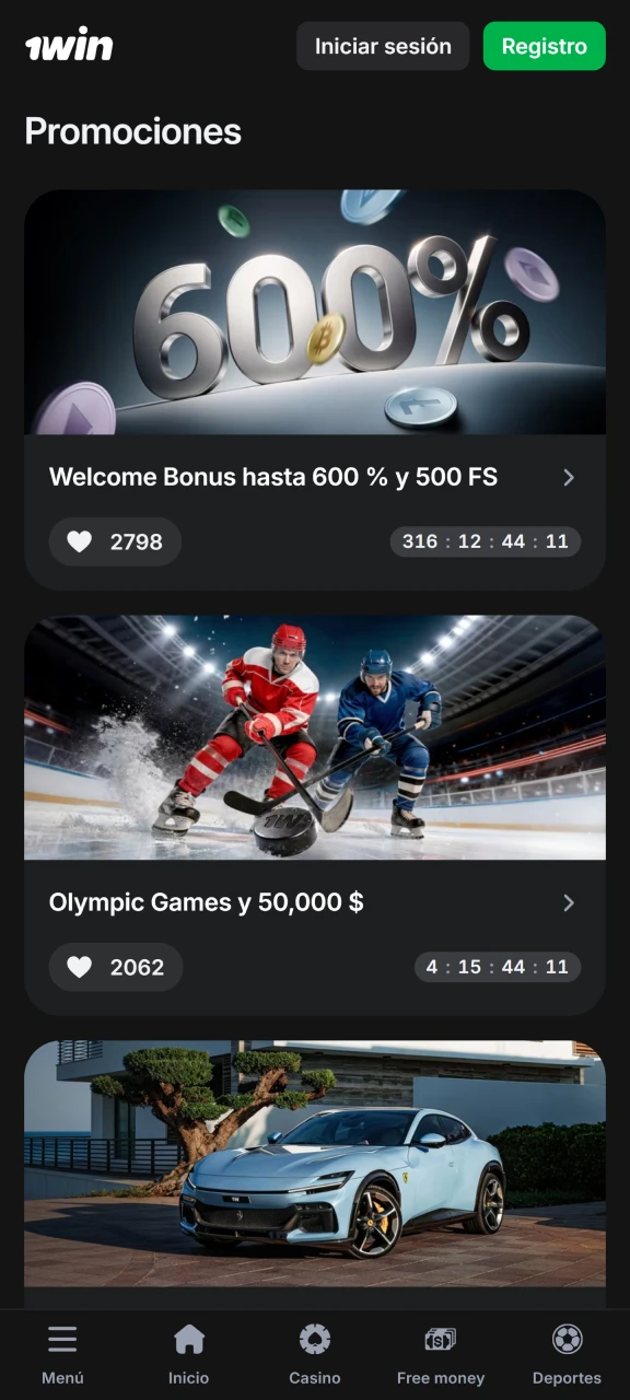 Descubre las últimas ofertas y promociones exclusivas en la app de 1win.