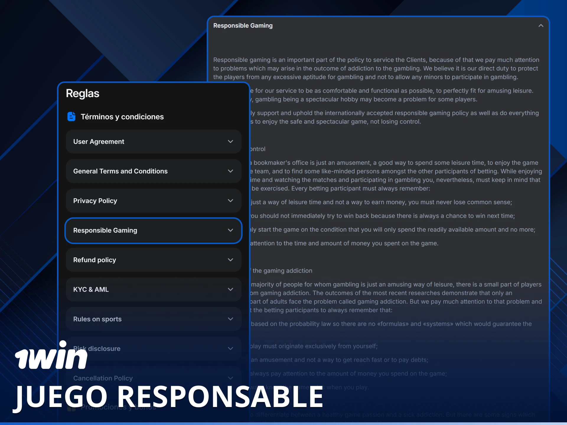 Consulta las herramientas de juego responsable para mantener el control de tus apuestas.