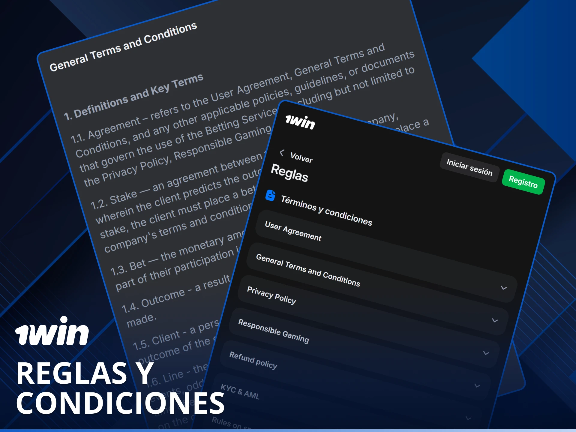 Lee las reglas y condiciones de uso para apostar correctamente en el sitio.