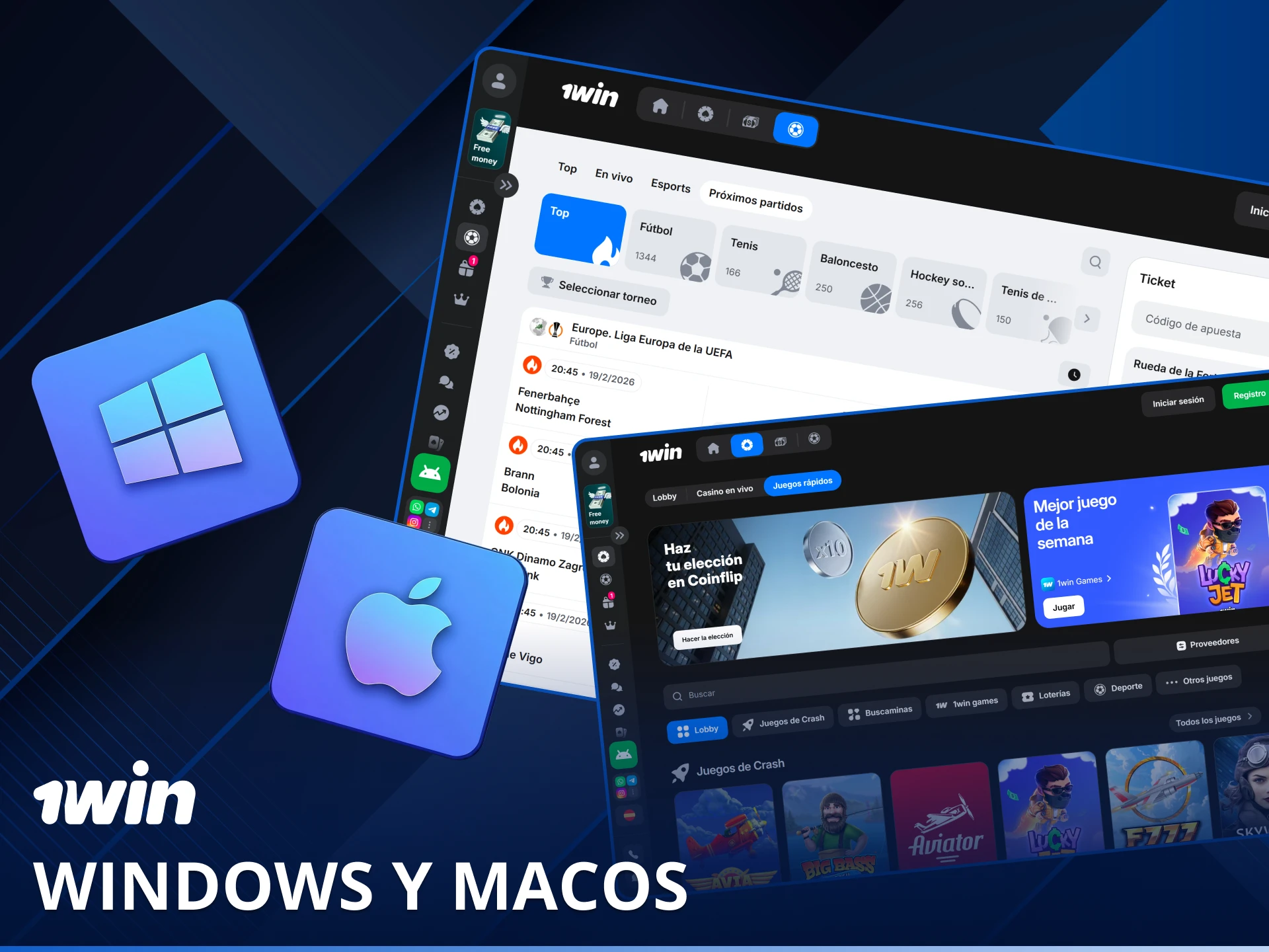 Obtén la versión de escritorio para Windows y macOS y experimenta la máxima fluidez en el juego.
