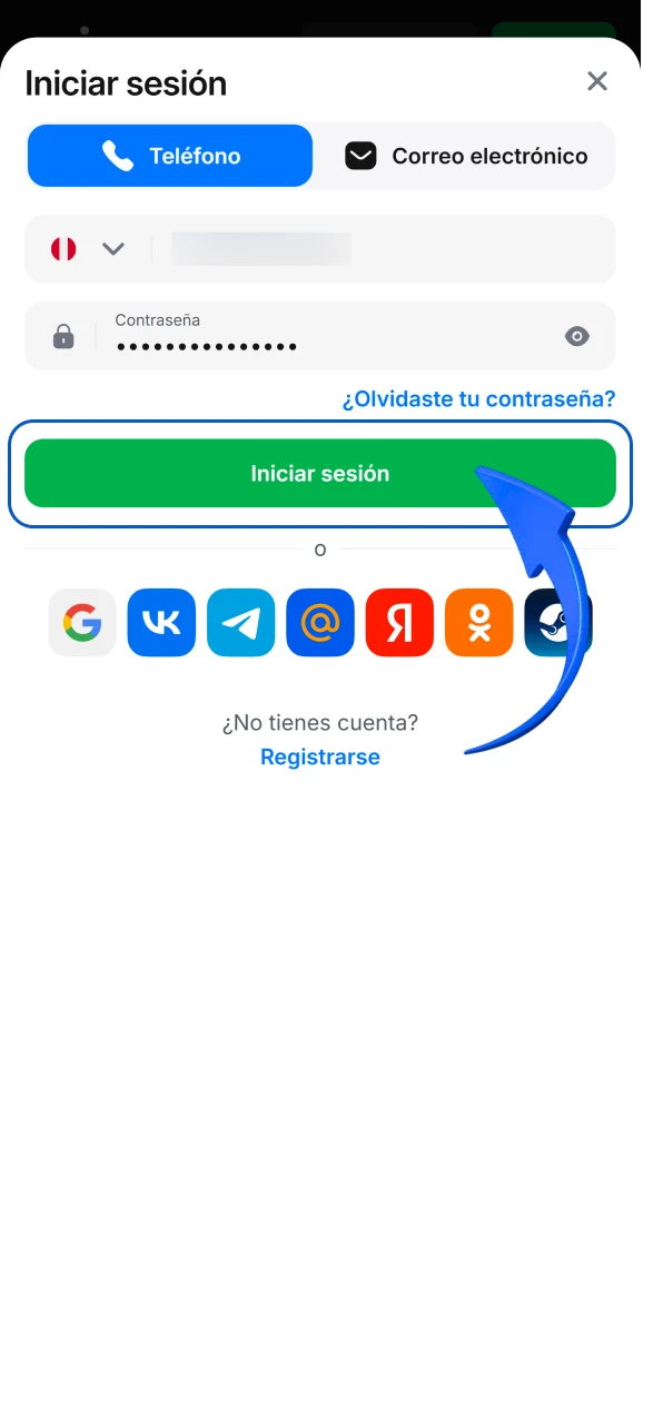 Confirma la entrada para disfrutar de todos los juegos de 1win en Perú.