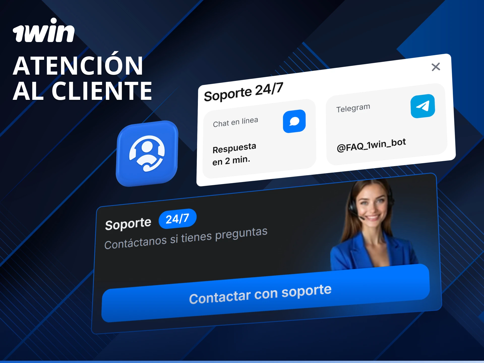 Accede a los contactos de atención al cliente de 1win para asistencia con tus pagos.