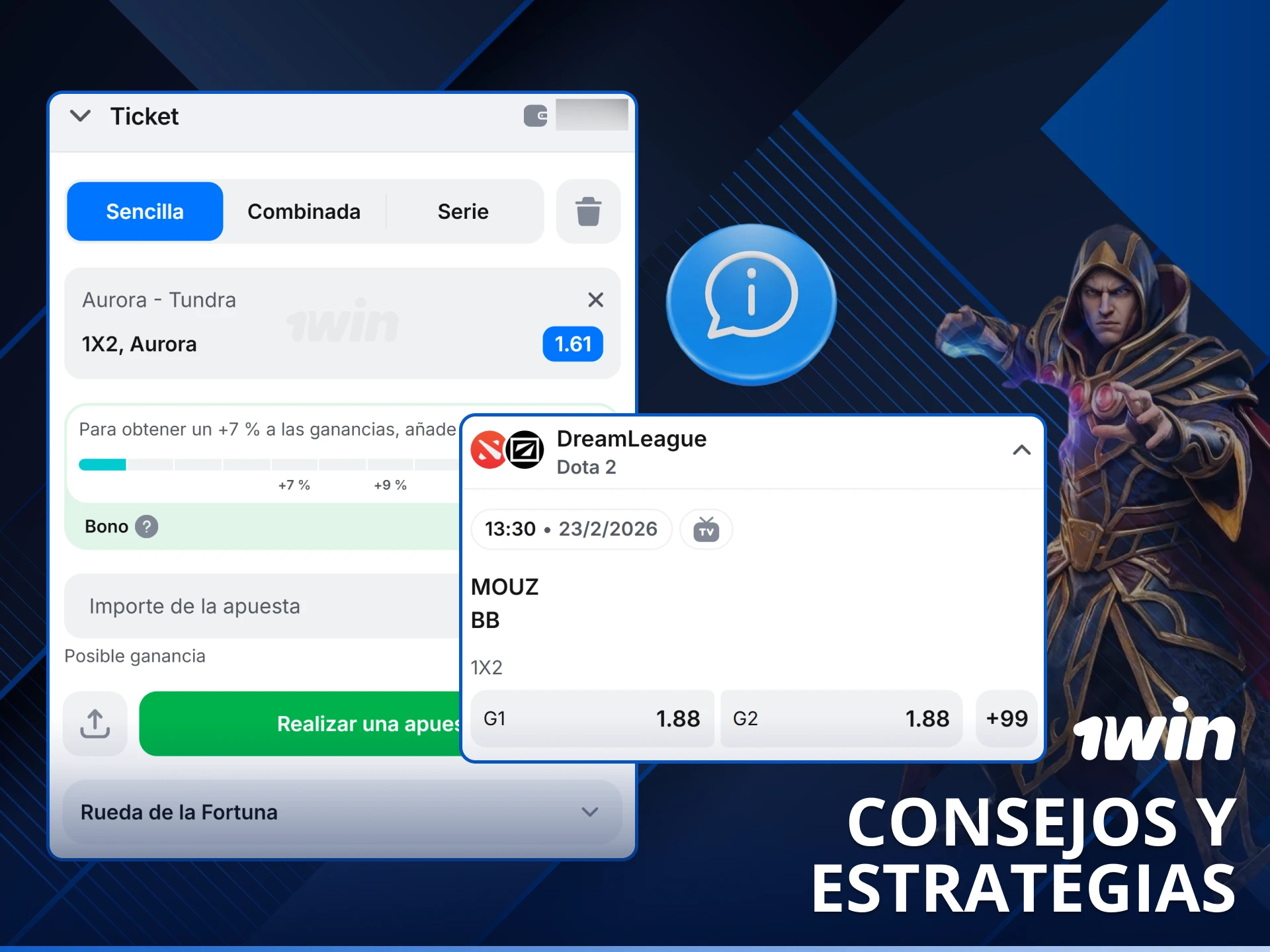 Sigue nuestros consejos y estrategias para ganar más apostando Dota 2 en 1win.