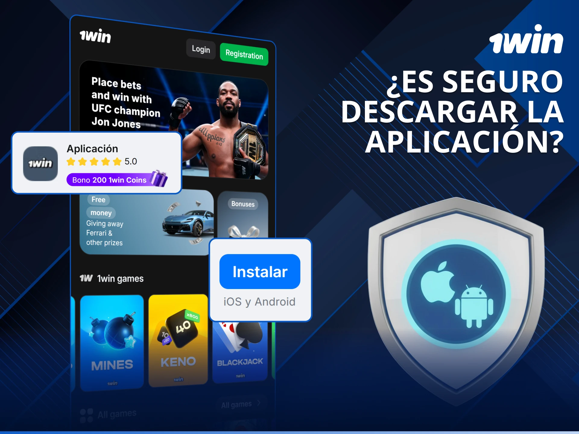 Descubre por qué es seguro descargar el APK de la app 1win en tu celular.