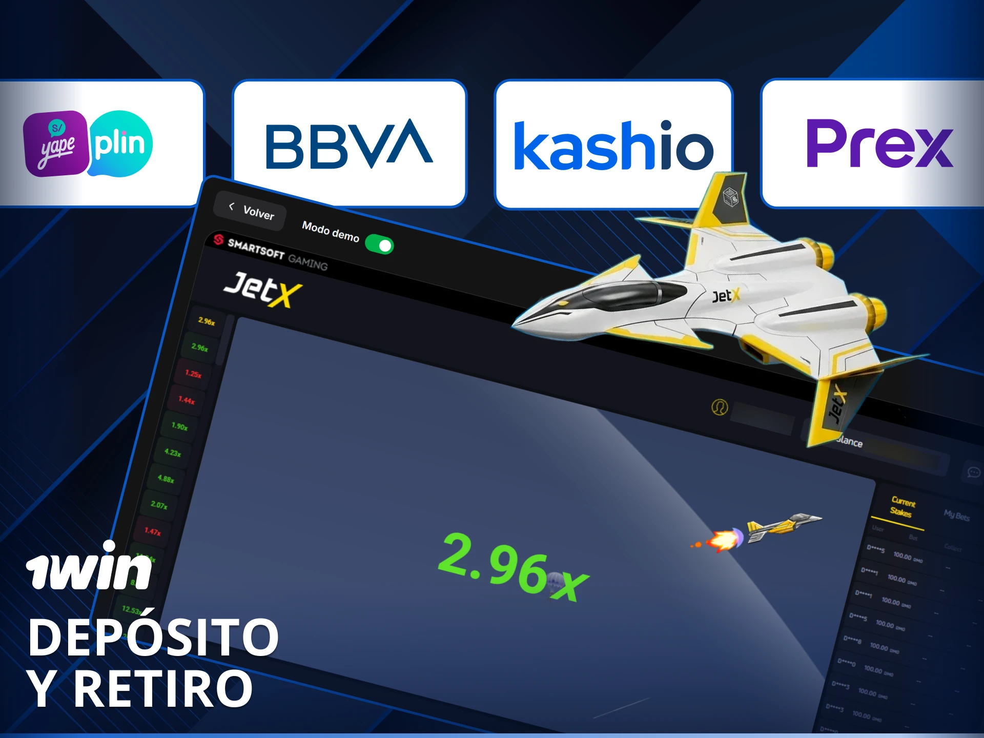 Conoce los métodos de depósito y retiro en 1win para JetX rápidos y confiables.
