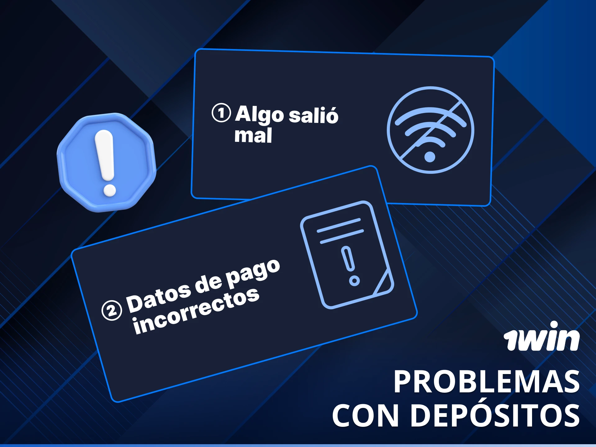 Encuentra soluciones rápidas a los posibles problemas con depósitos en 1win.