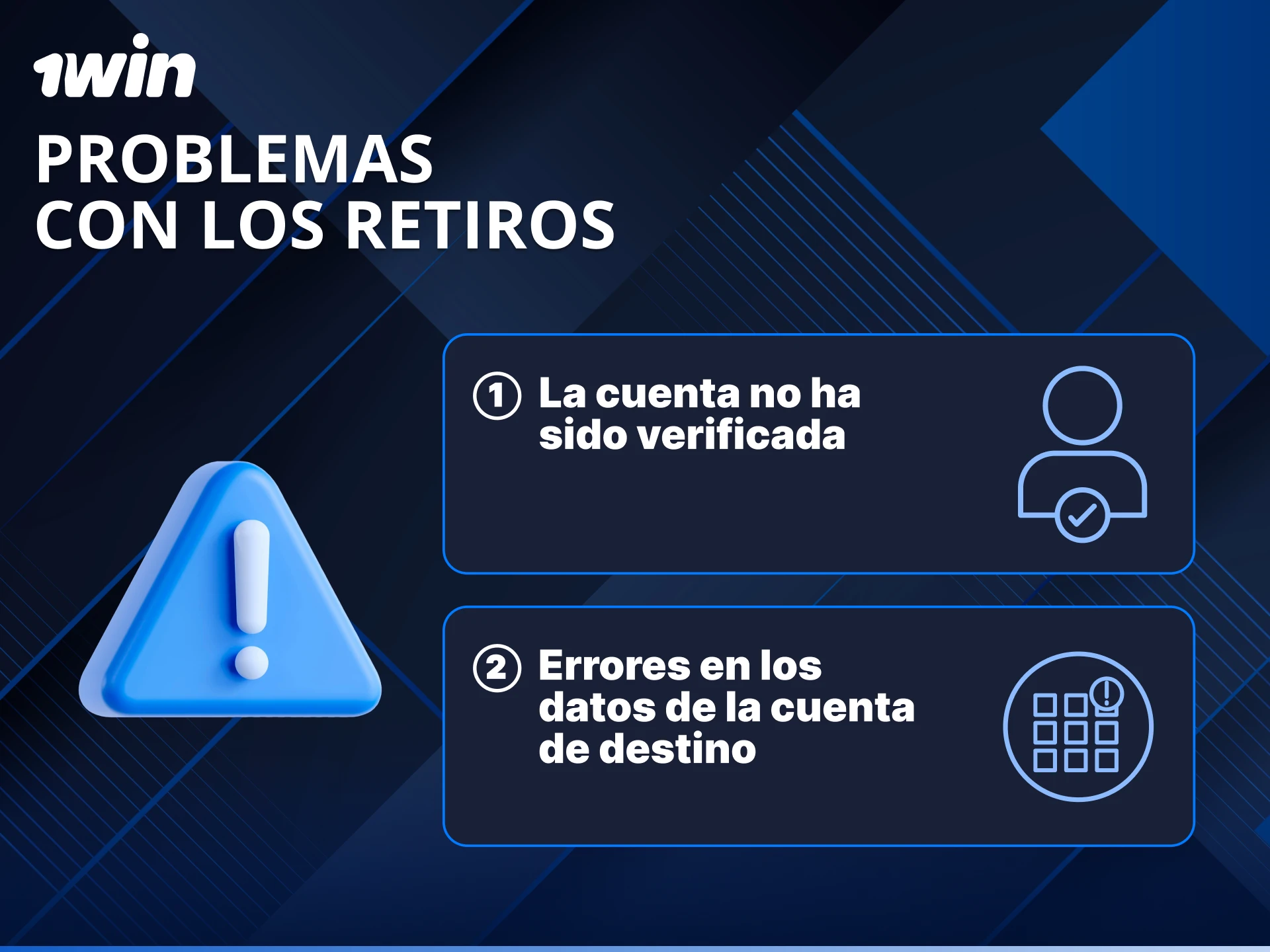 Encuentra soluciones a los posibles problemas con los retiros en 1win de forma rápida.
