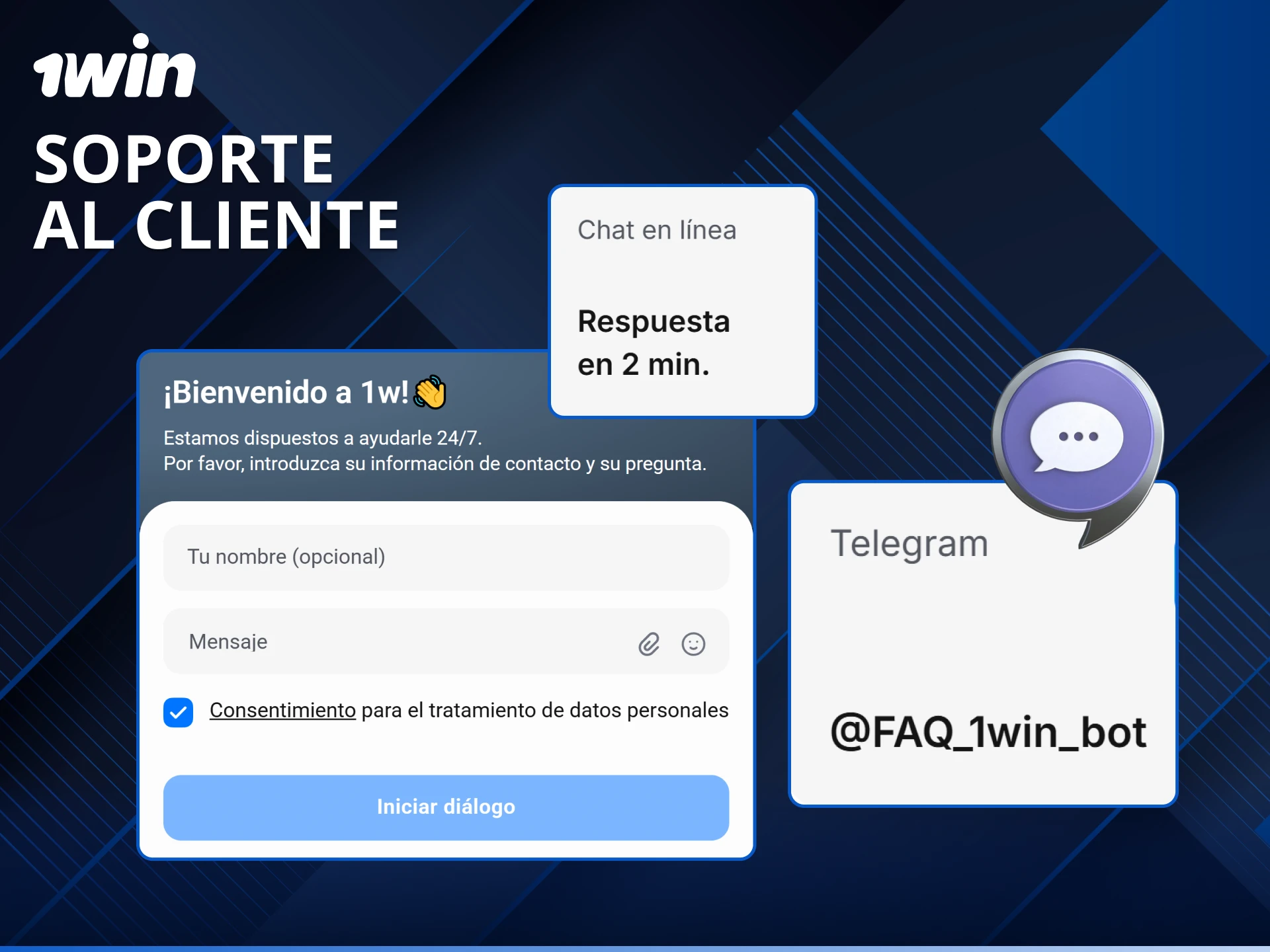 Contacta al servicio de atención al cliente en Perú para cualquier consulta en 1win.