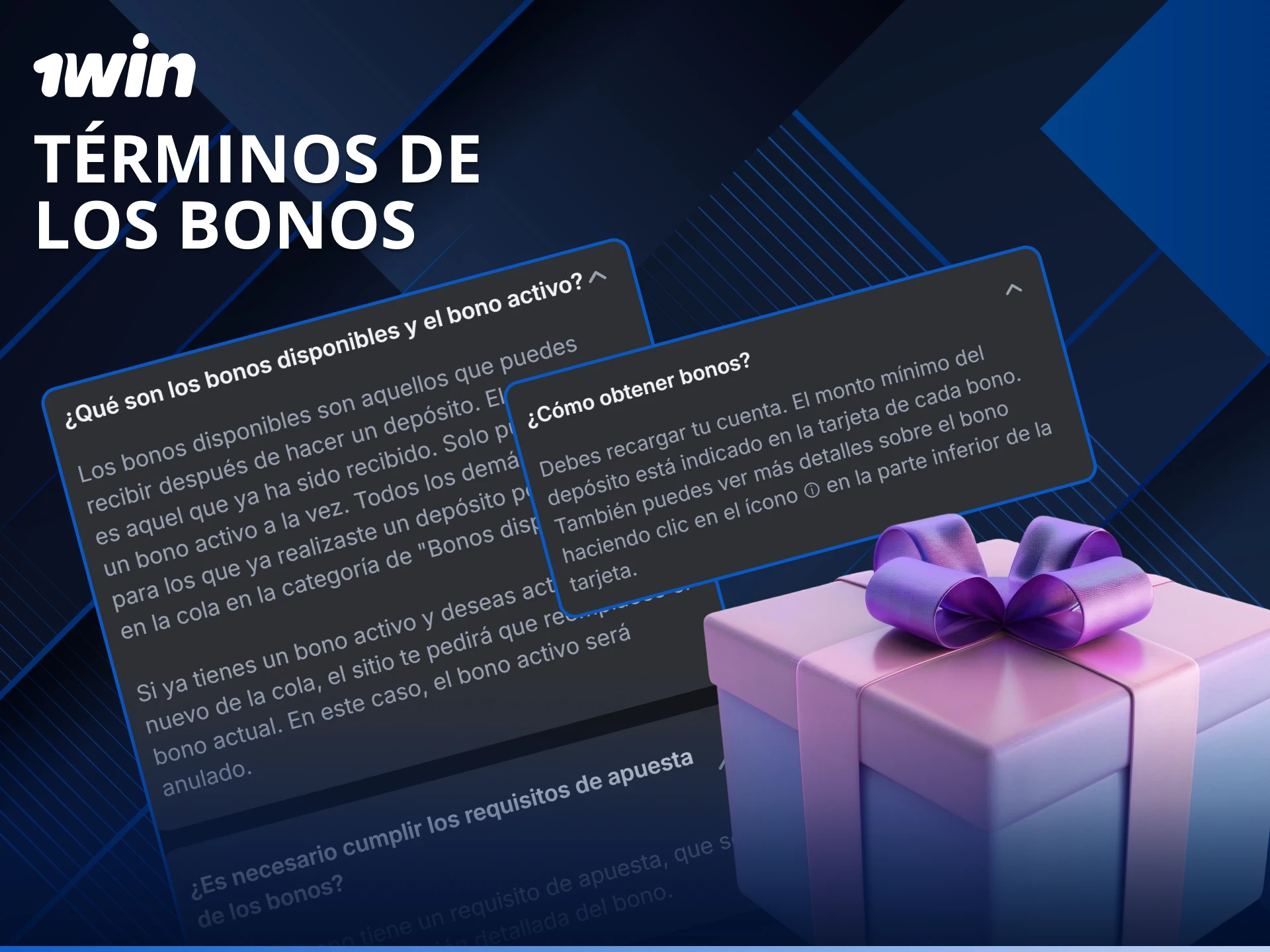Consulta los términos de los bonos en 1win para conocer los requisitos de apuesta.
