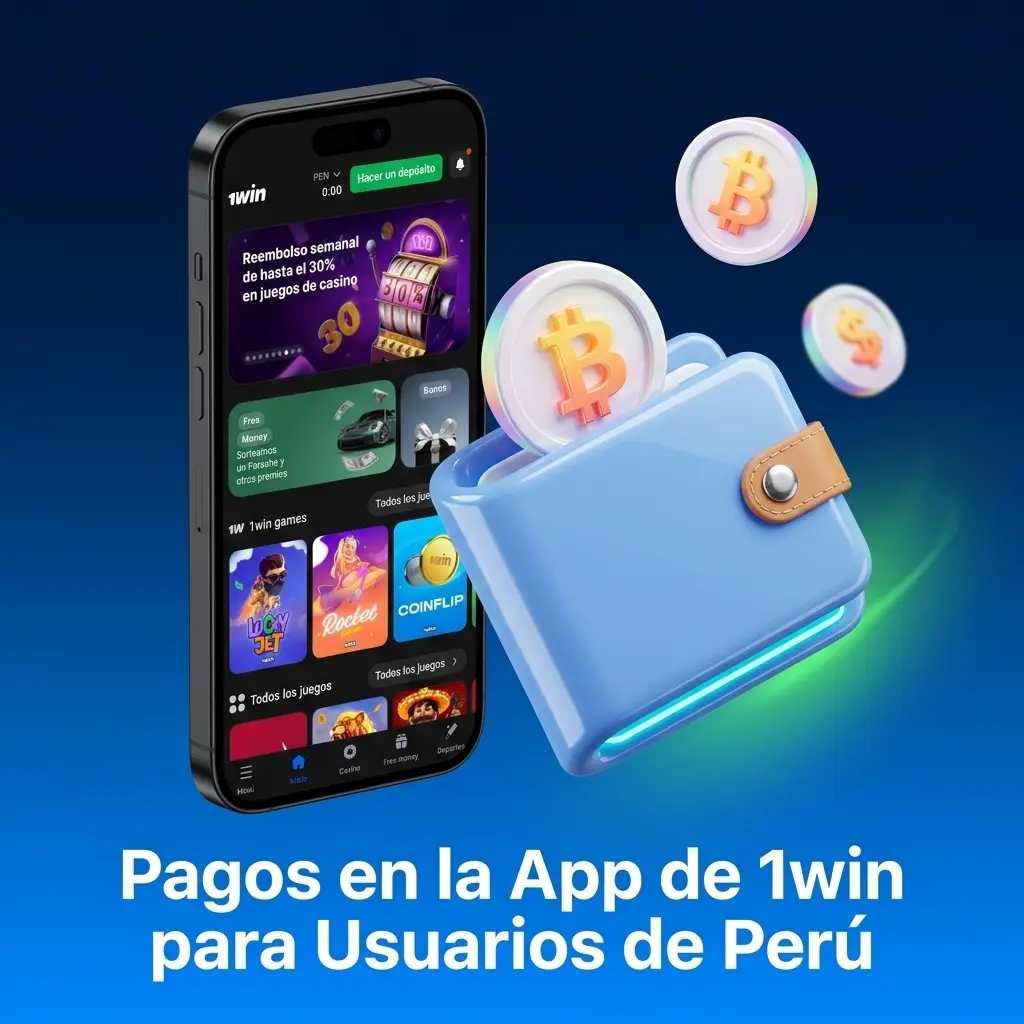 Métodos de pago en la app 1win Perú: YAPE, BBVA, criptomonedas y más desde la sección Caja