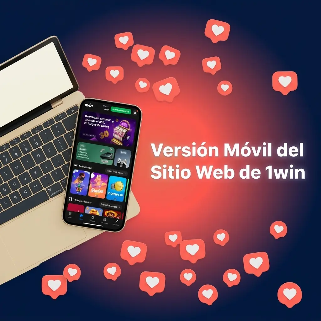 Versión móvil de 1win accesible desde smartphone y tablet con apuestas deportivas, casino y pagos en el navegador